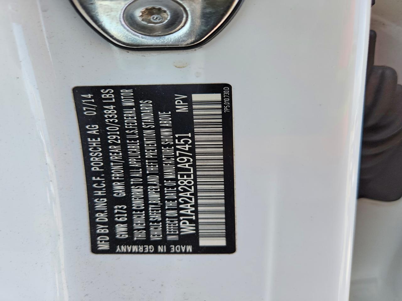 2014 PORSCHE CAYENNE