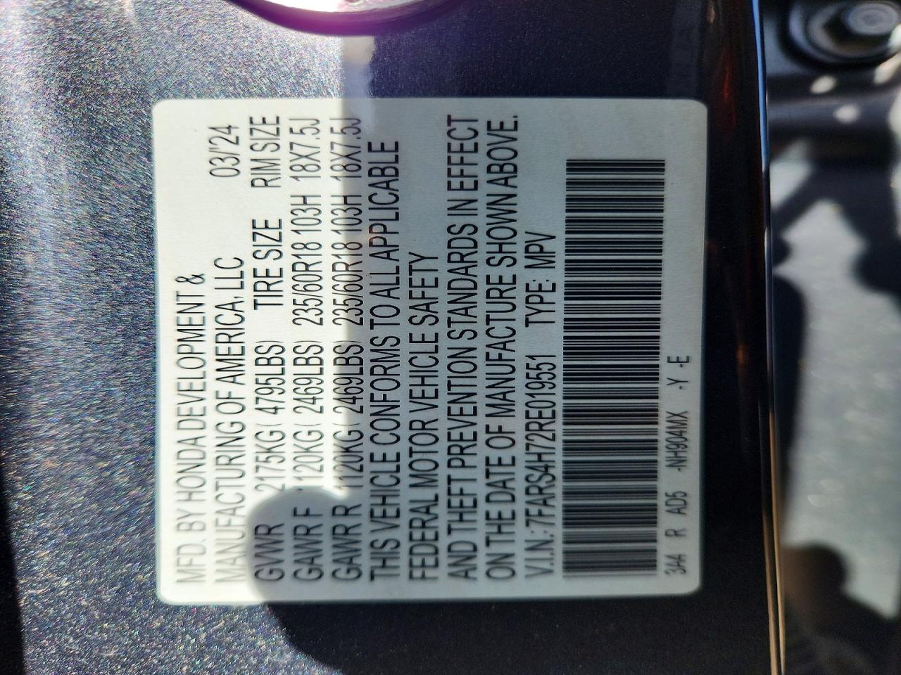 2024 HONDA CRV