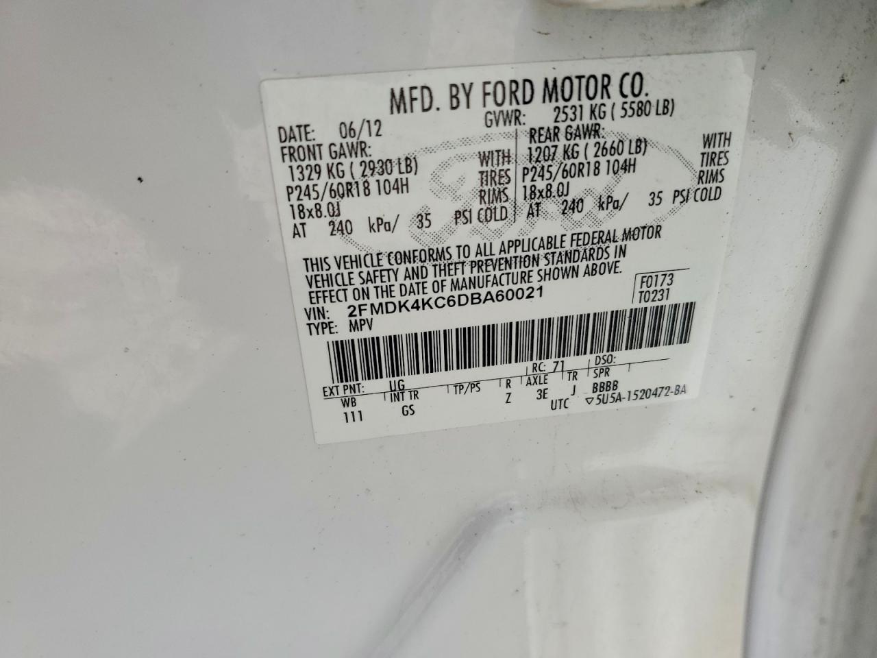 2013 FORD EDGE