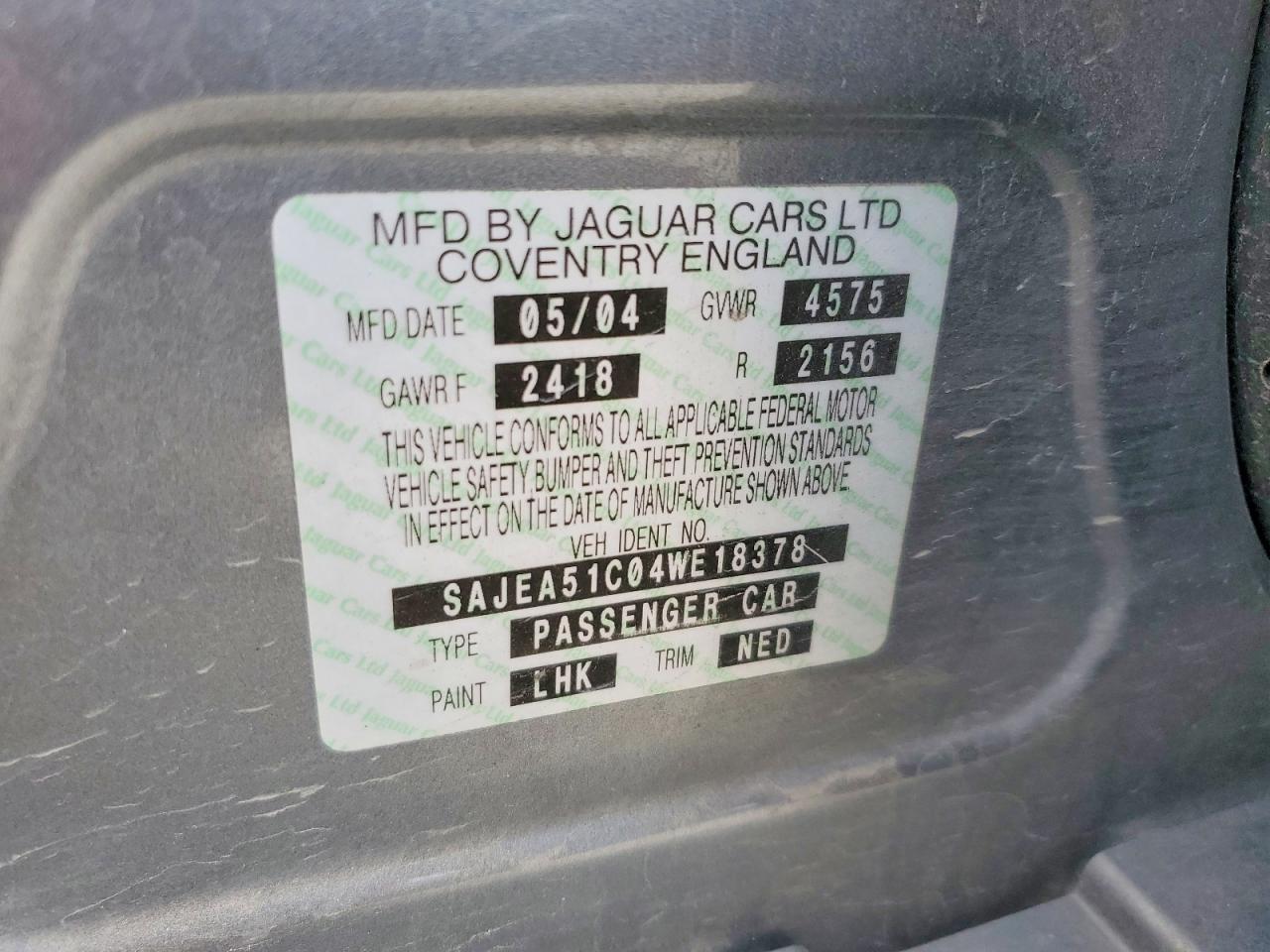 2004 JAGUAR X-TYPE