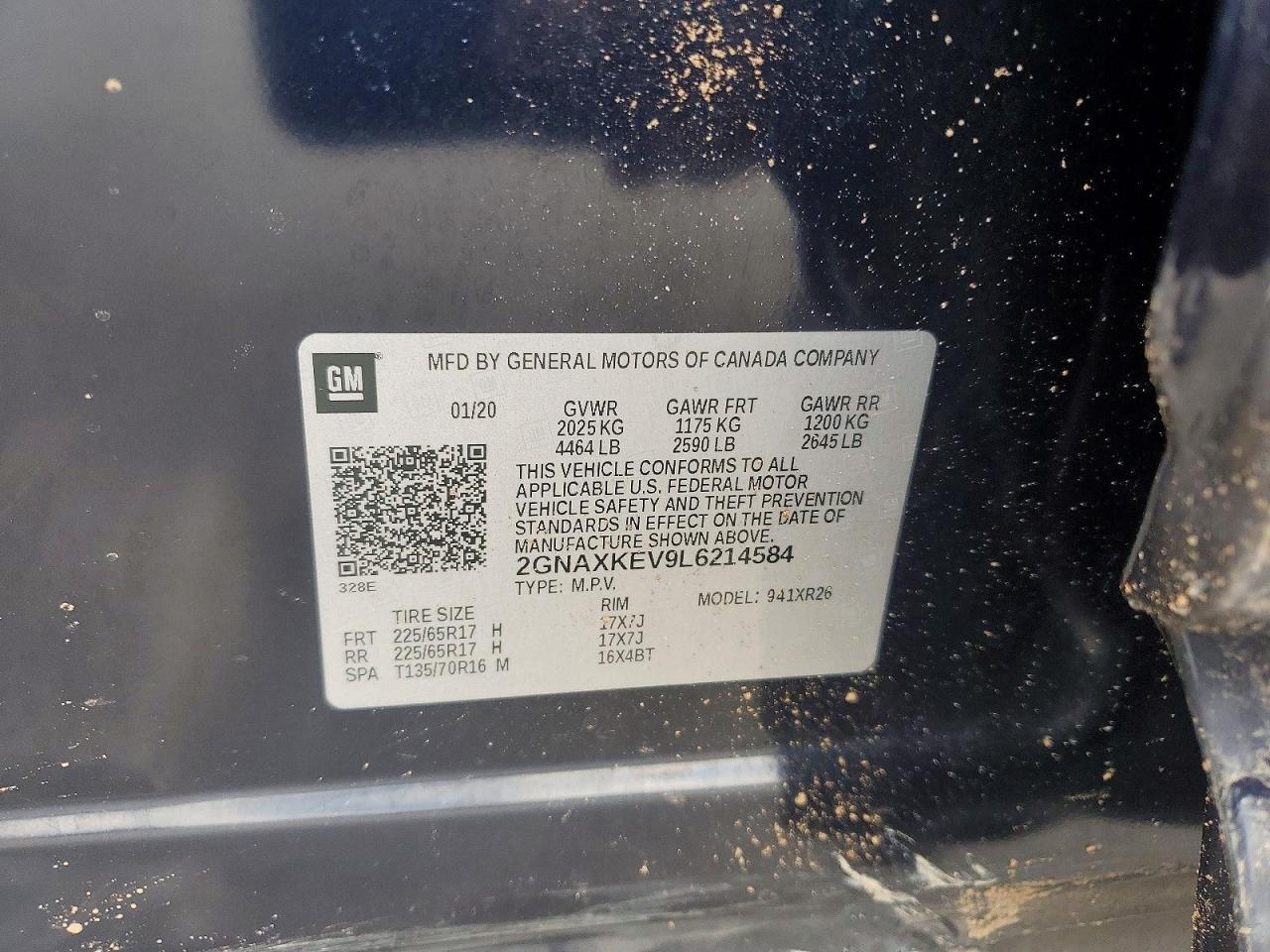 2020 CHEVROLET EQUINOX