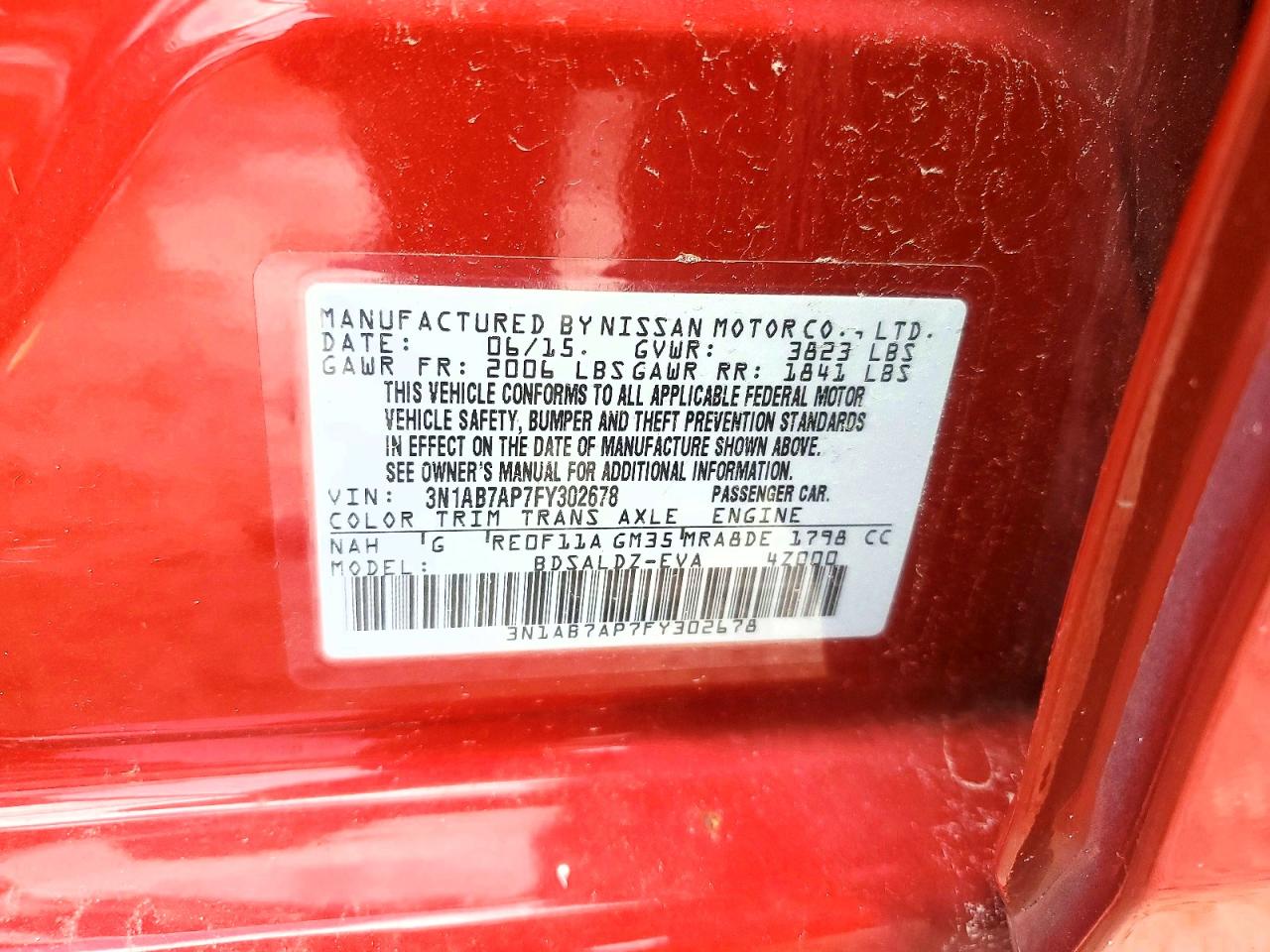 2015 NISSAN SENTRA