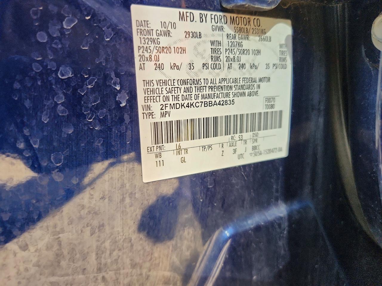 2011 FORD EDGE