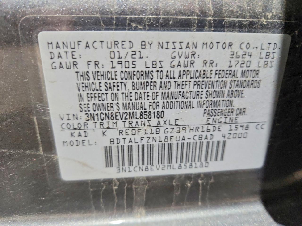 2021 NISSAN VERSA