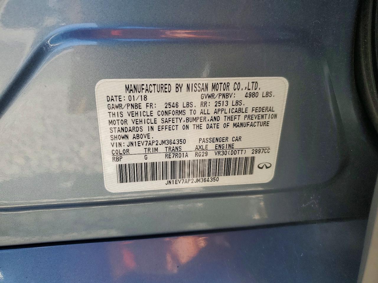 2018 INFINITI Q50