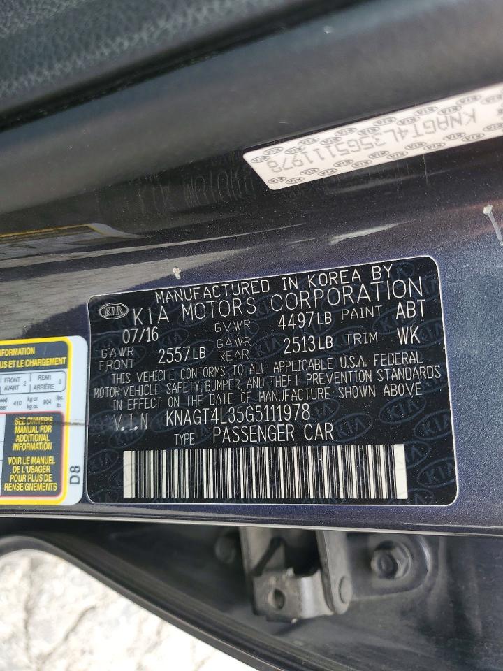 2016 KIA OPTIMA
