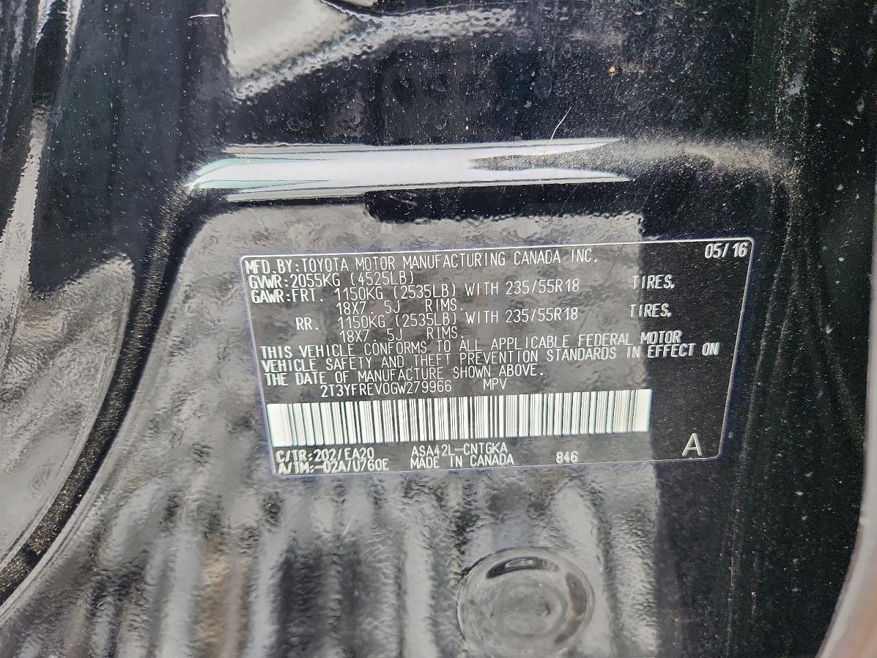 2016 TOYOTA RAV4