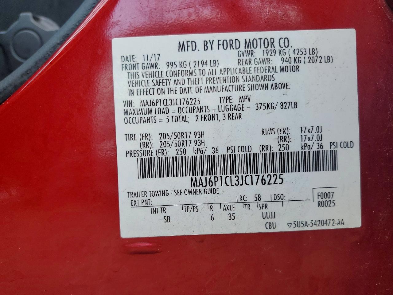 2018 FORD ECOSPORT