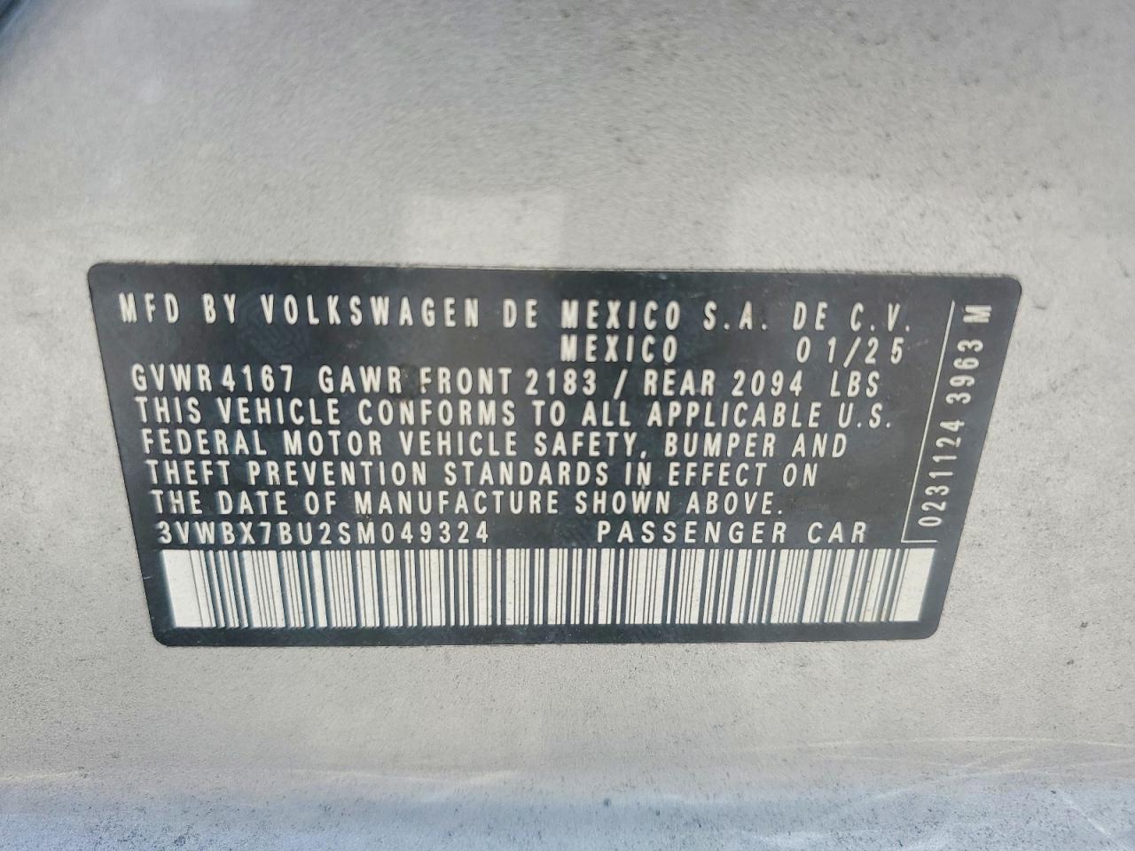 2025 VOLKSWAGEN JETTA