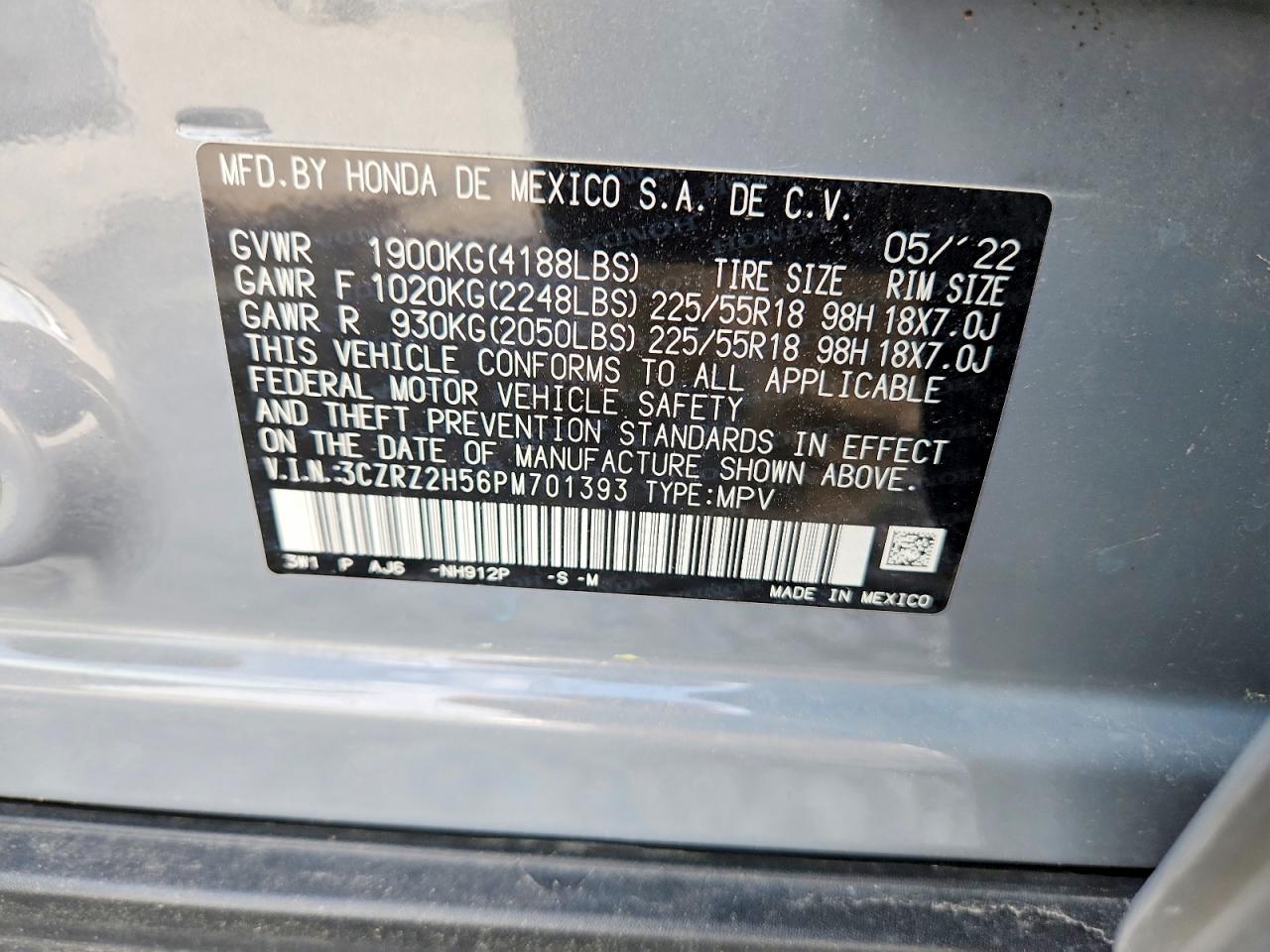 2023 HONDA HR-V
