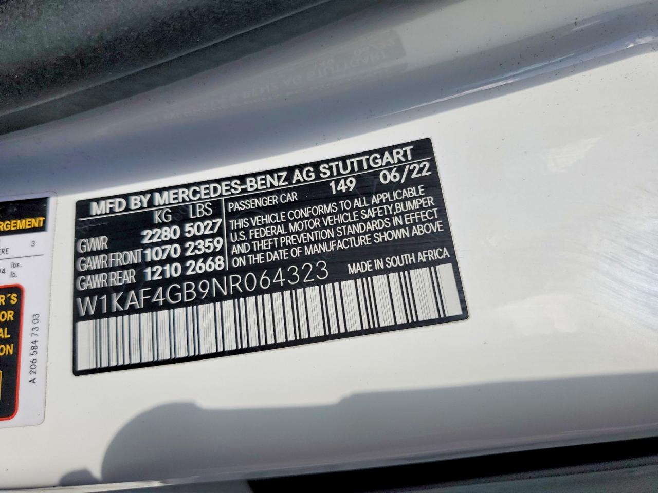 2022 MERCEDES-BENZ C-CLASS