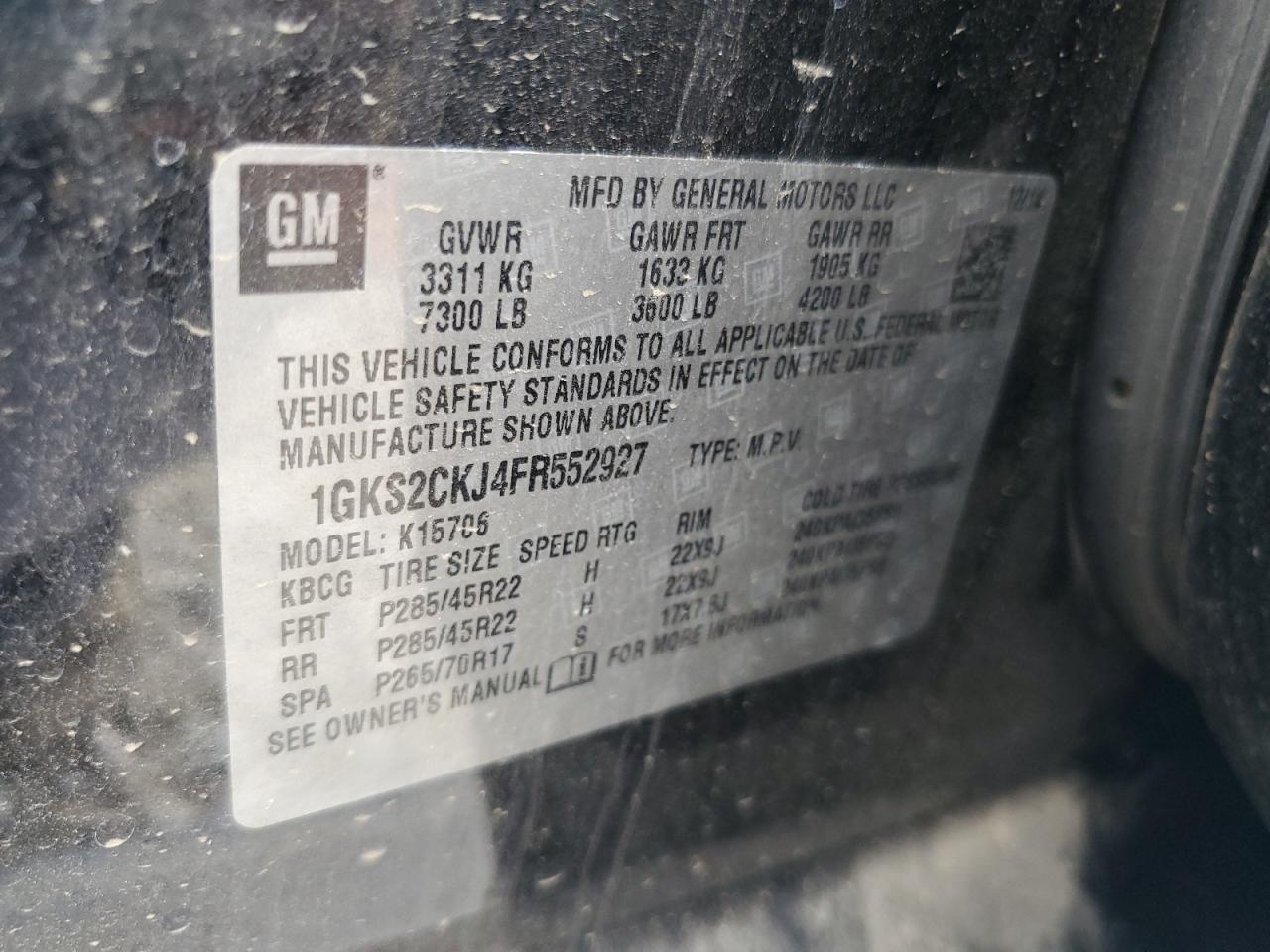2015 GMC YUKON