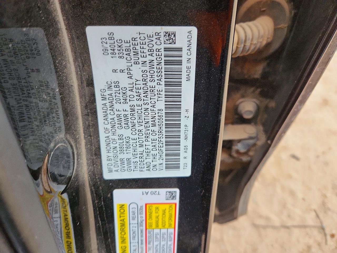 2024 HONDA CIVIC