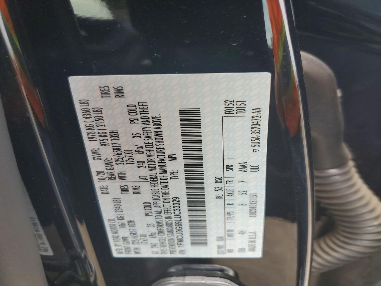 2020 FORD ESCAPE