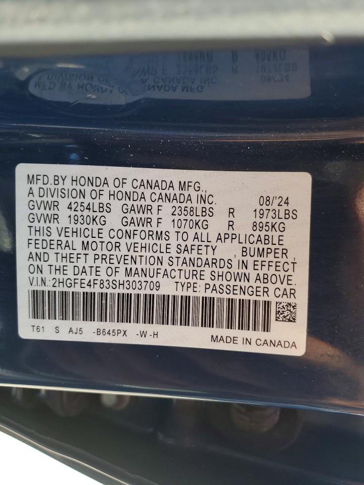 2025 HONDA CIVIC