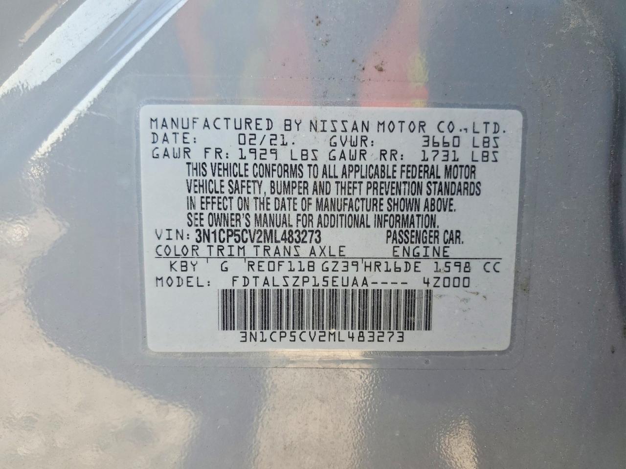 2021 NISSAN KICKS