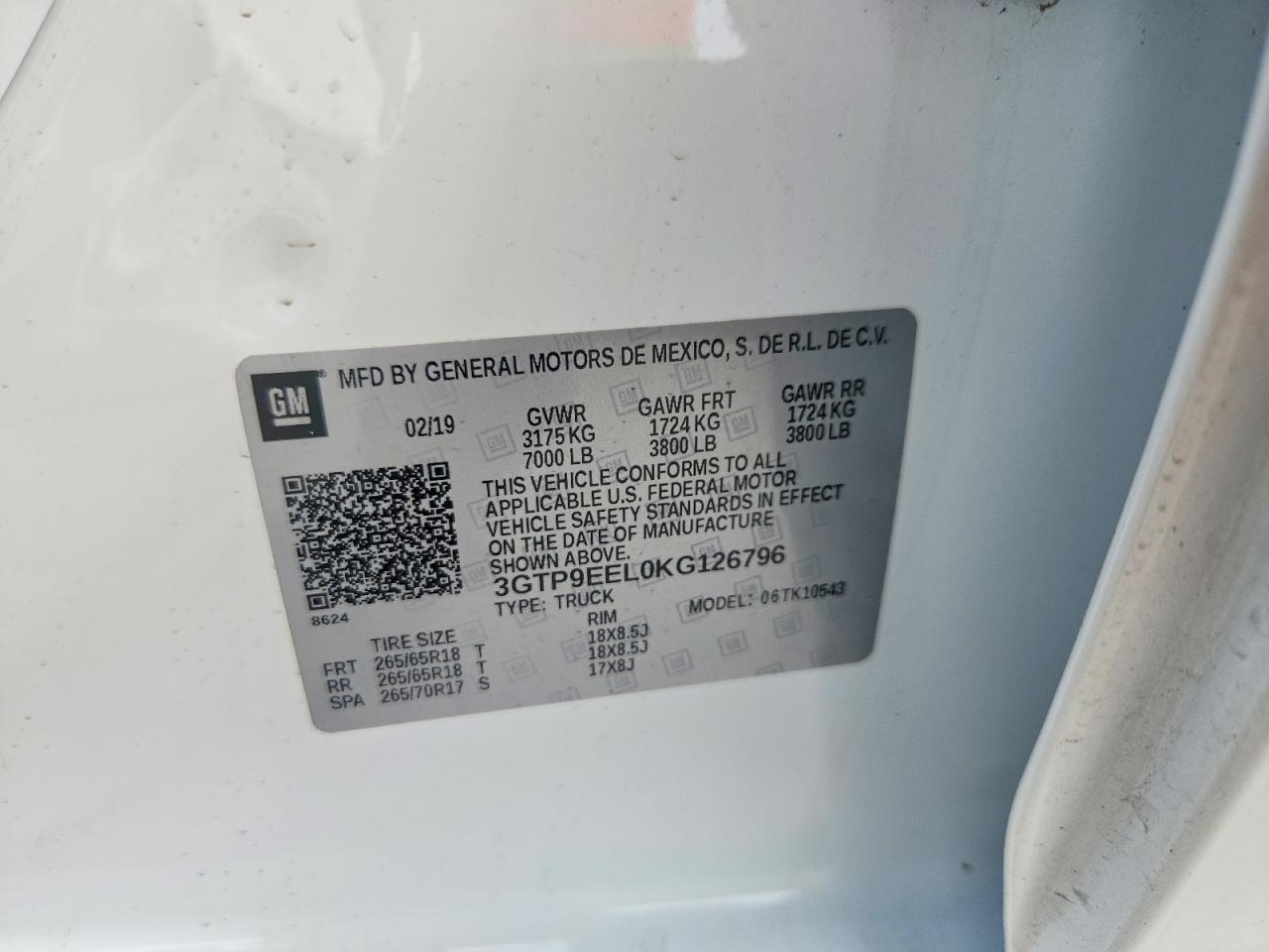 2019 GMC SIERRA