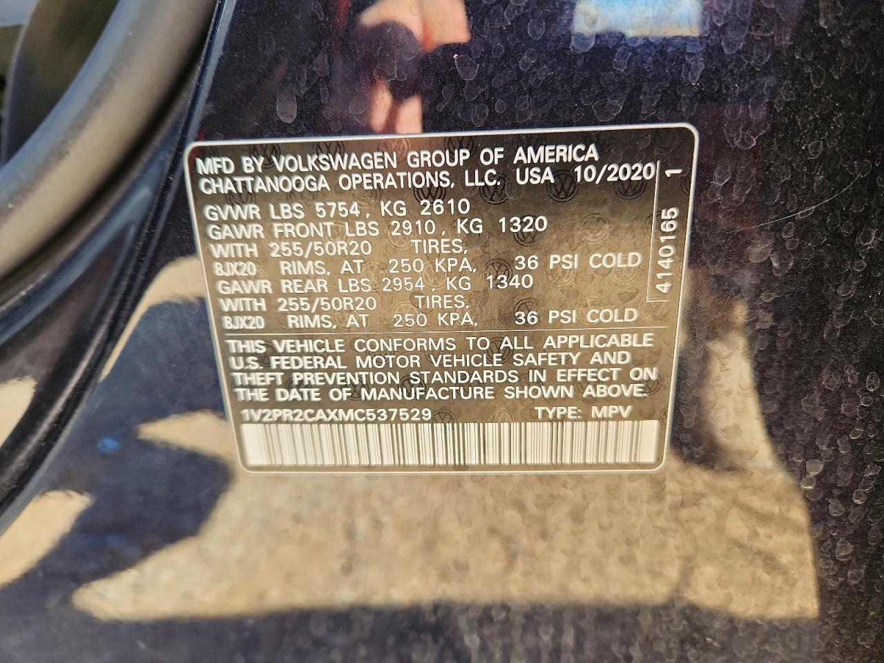 2021 VOLKSWAGEN ATLAS