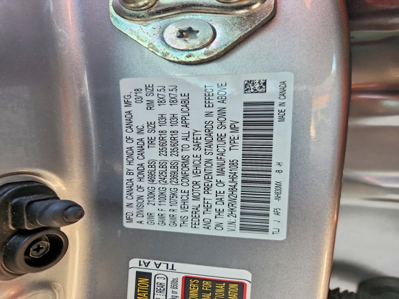 2018 HONDA CRV