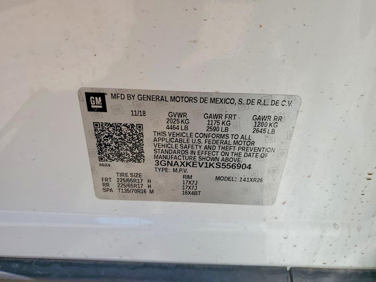 2019 CHEVROLET EQUINOX
