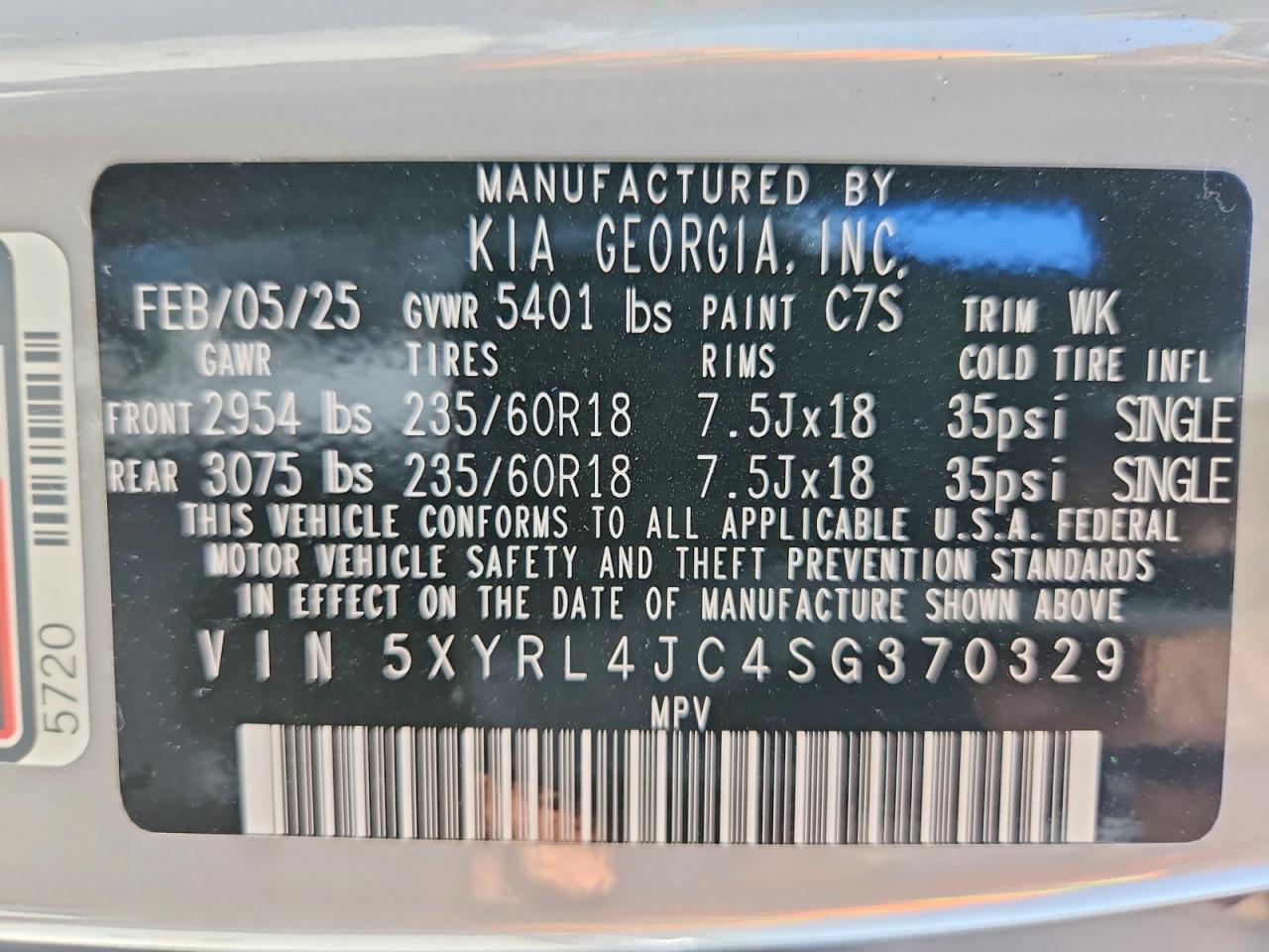 2025 KIA SORENTO