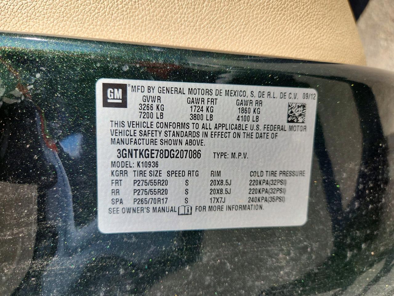 2013 CHEVROLET AVALANCHE