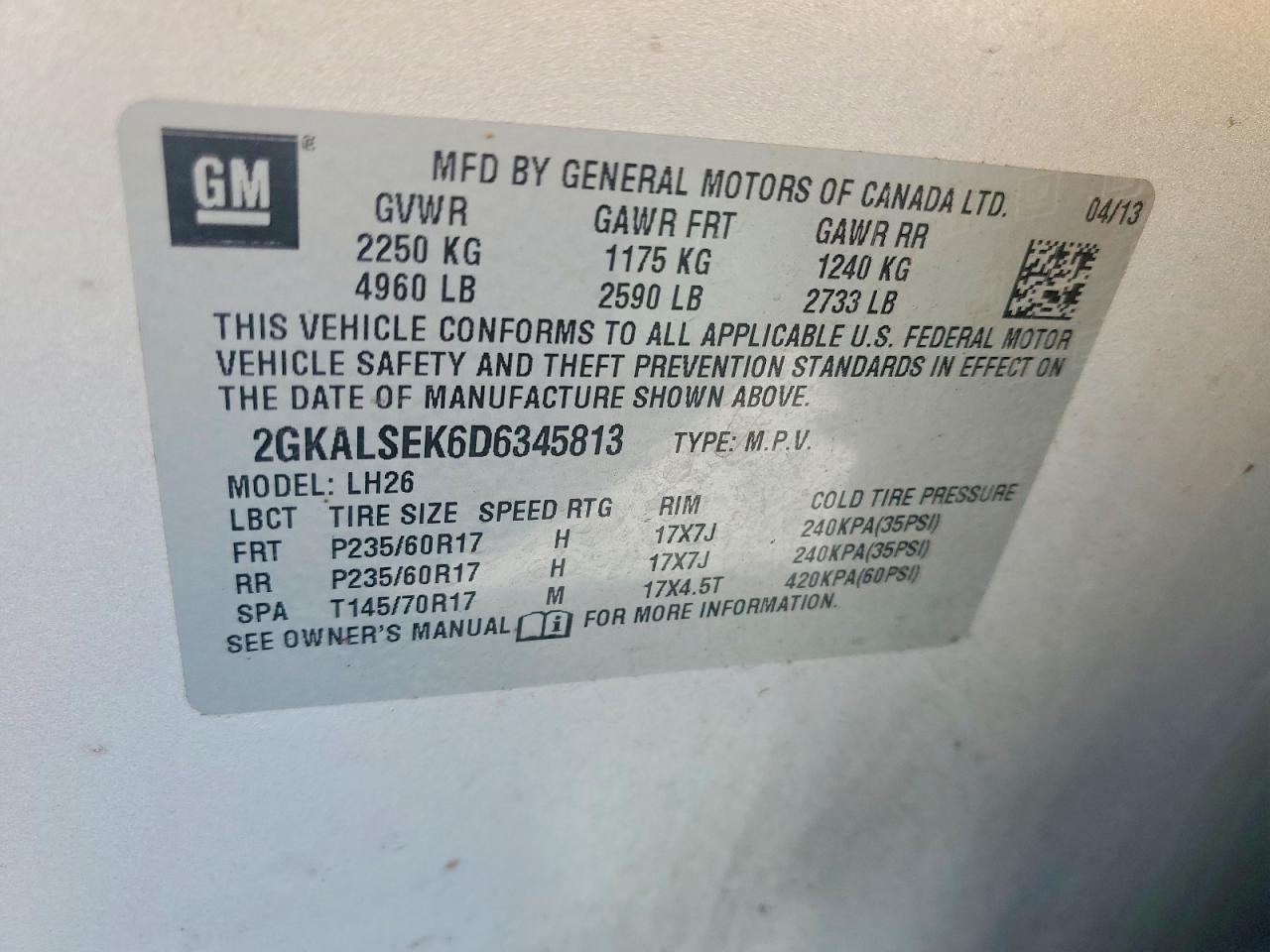 2013 GMC TERRAIN