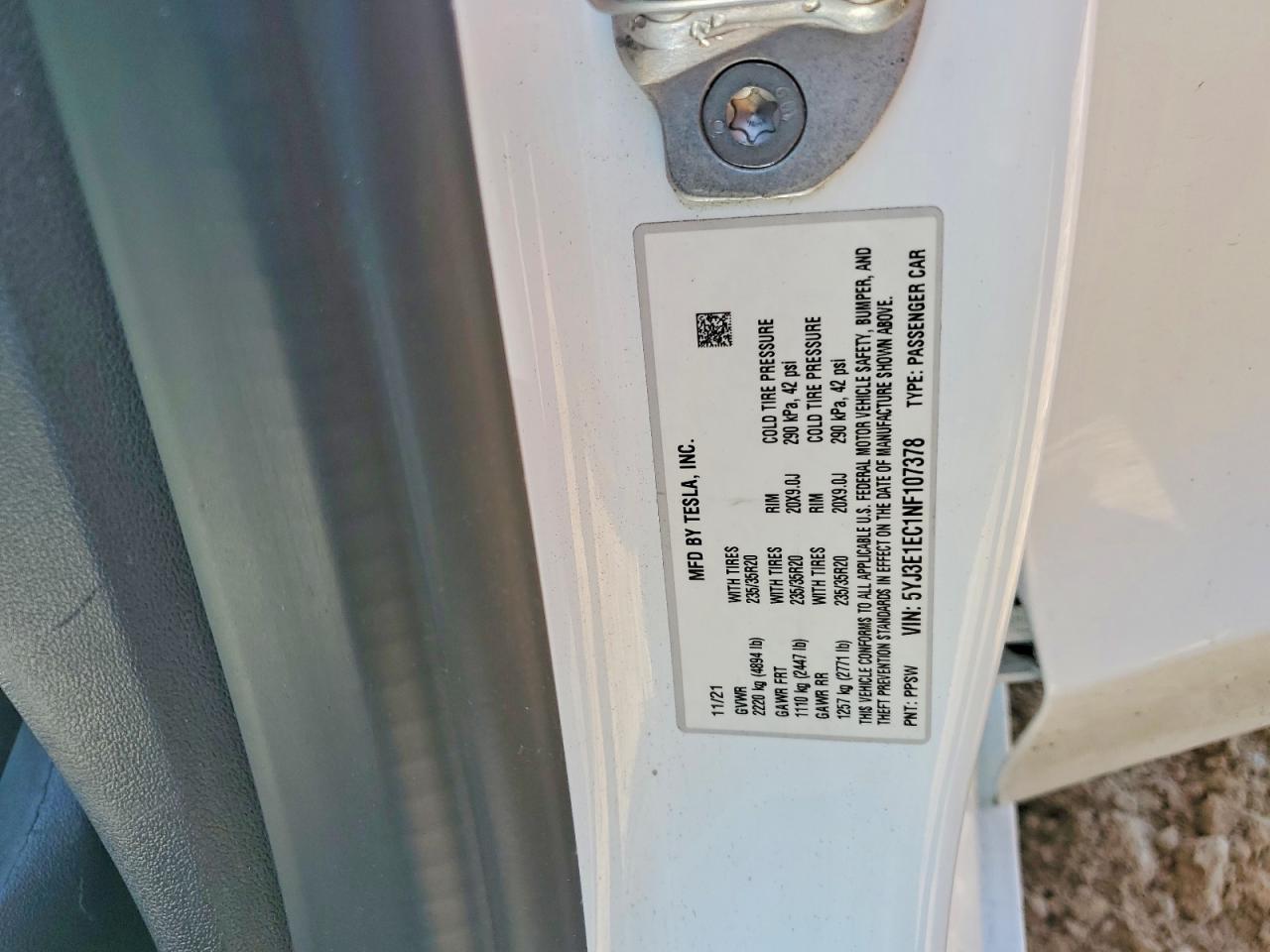 2022 TESLA MODEL 3