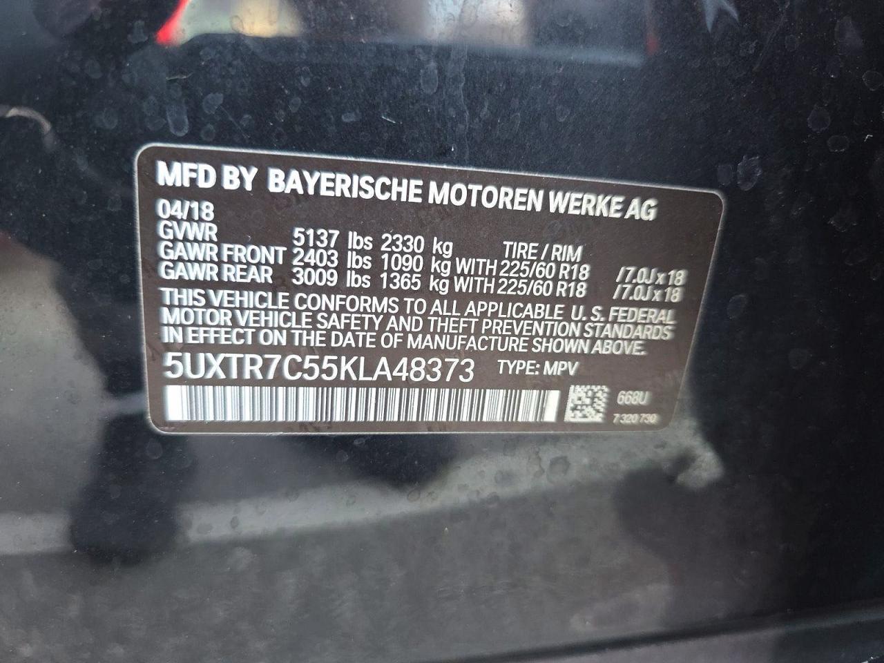 2019 BMW X3