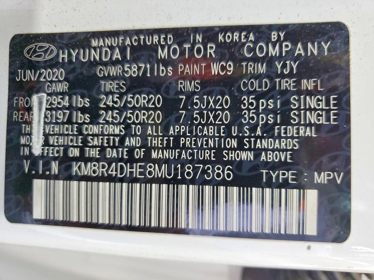 2021 HYUNDAI PALISADE
