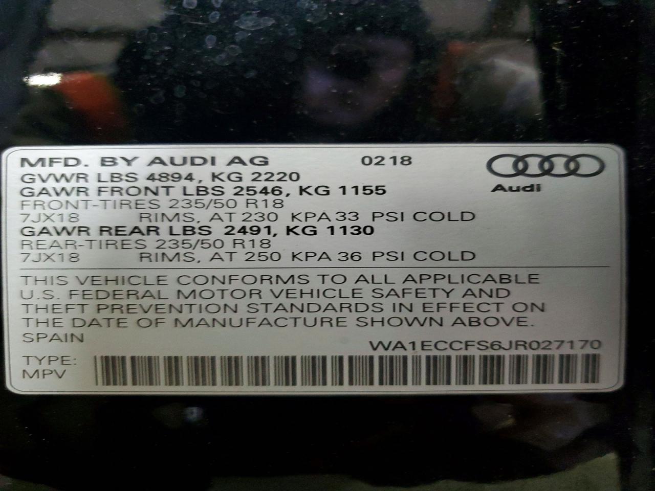2018 AUDI Q3