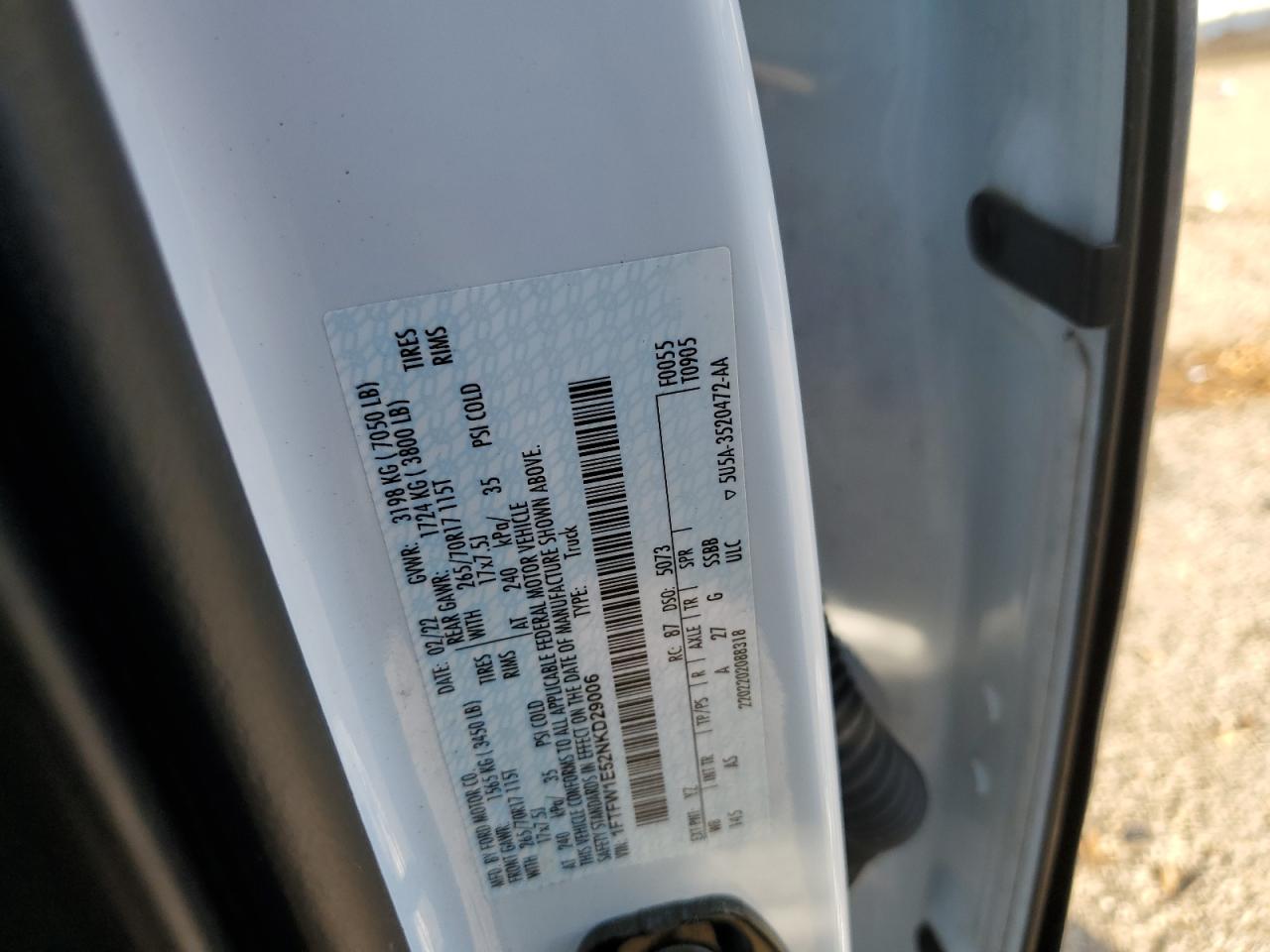 2022 FORD F-150