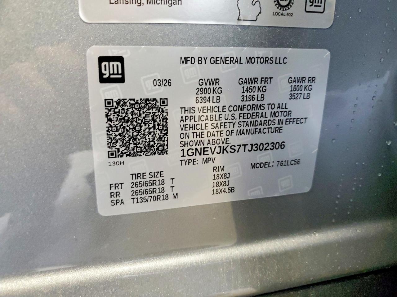 2026 CHEVROLET TRAVERSE