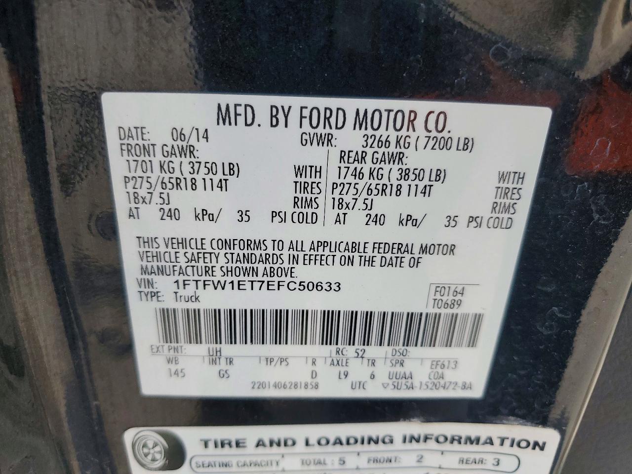 2014 FORD F150