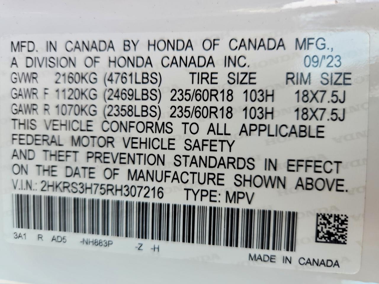 2024 HONDA CRV