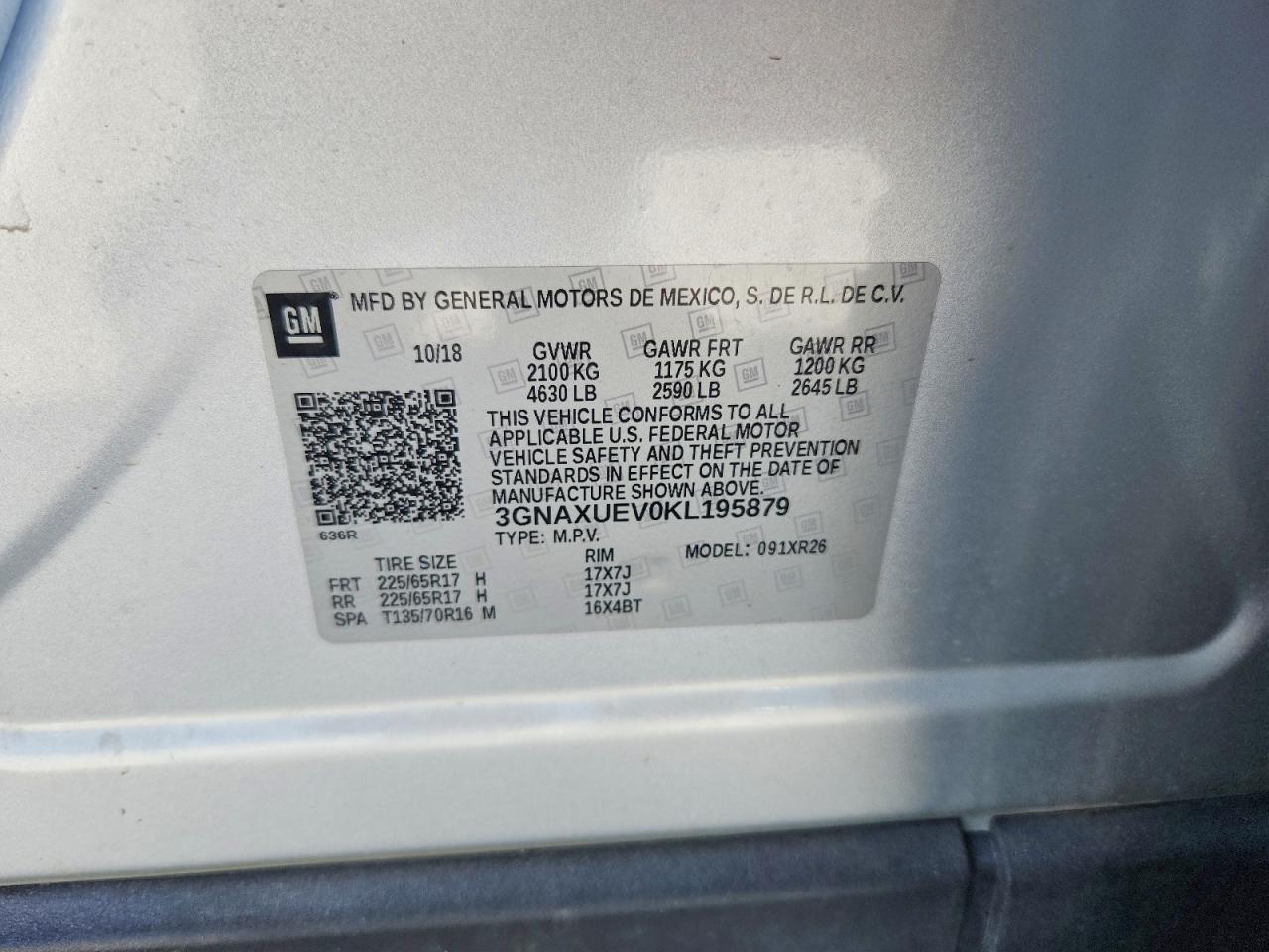 2019 CHEVROLET EQUINOX