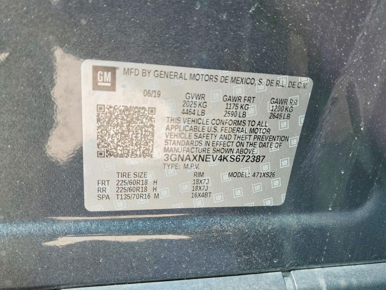 2019 CHEVROLET EQUINOX