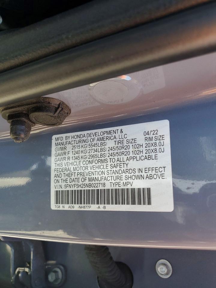 2022 HONDA PILOT