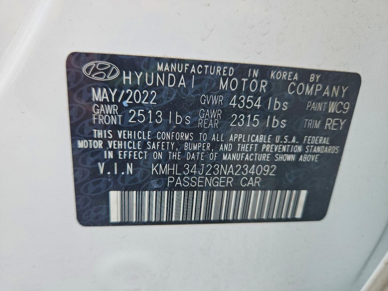 2022 HYUNDAI SONATA