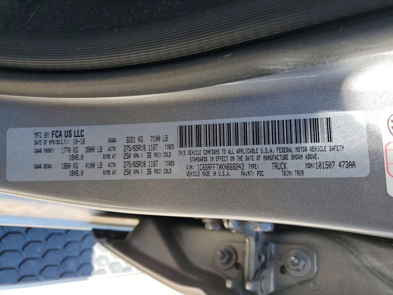 2019 RAM 1500