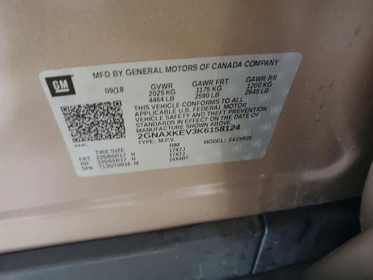 2019 CHEVROLET EQUINOX