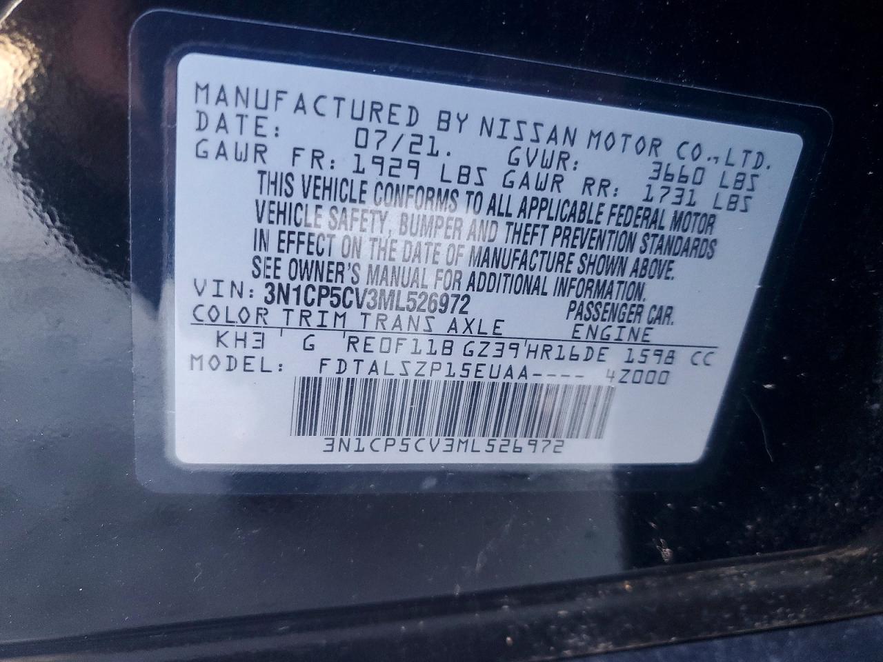 2021 NISSAN KICKS