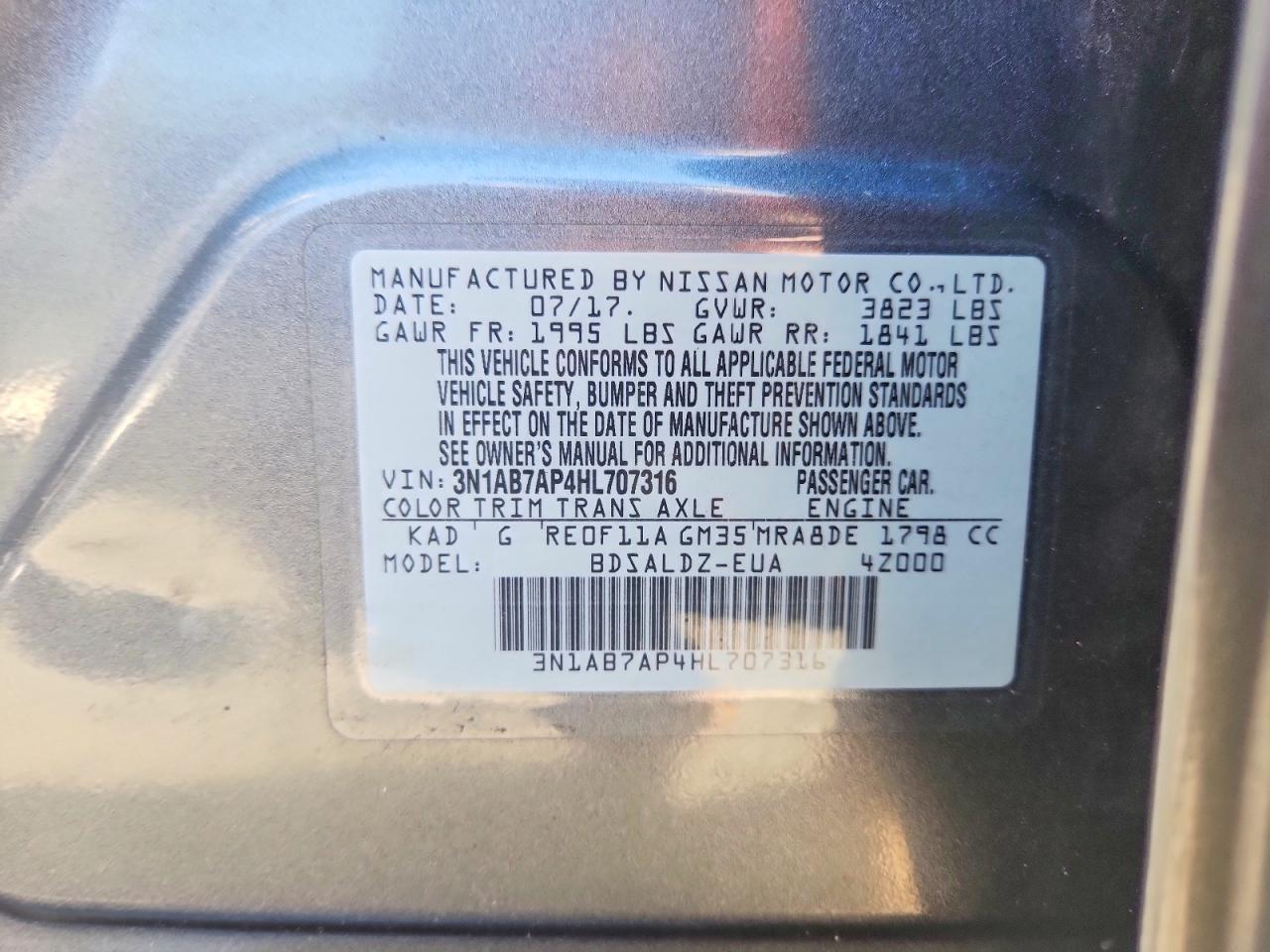 2017 NISSAN SENTRA