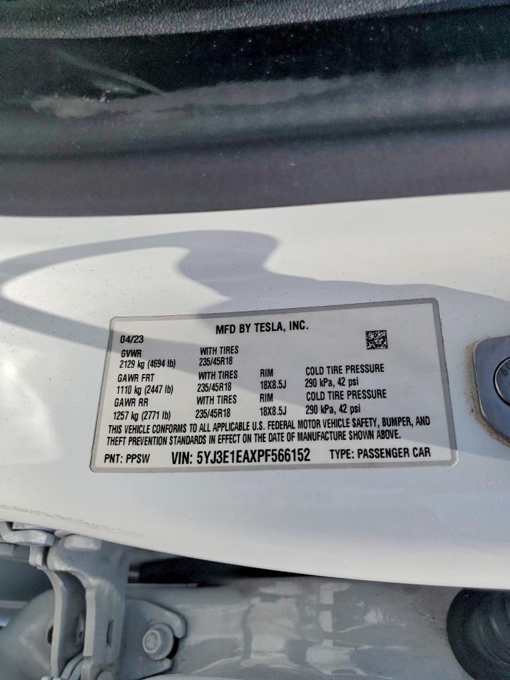 2023 TESLA MODEL 3
