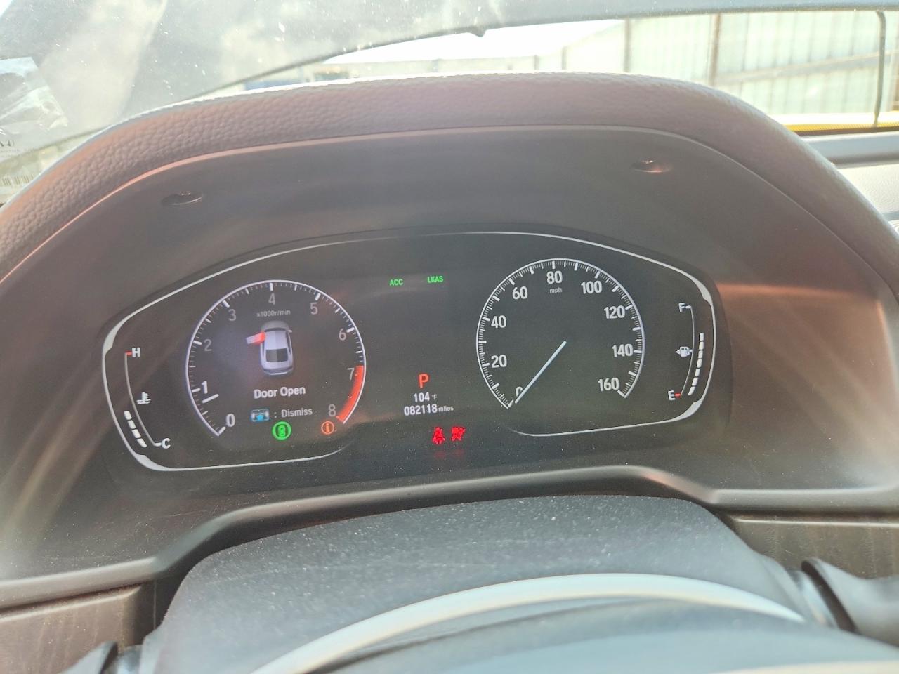 2019 HONDA ACCORD