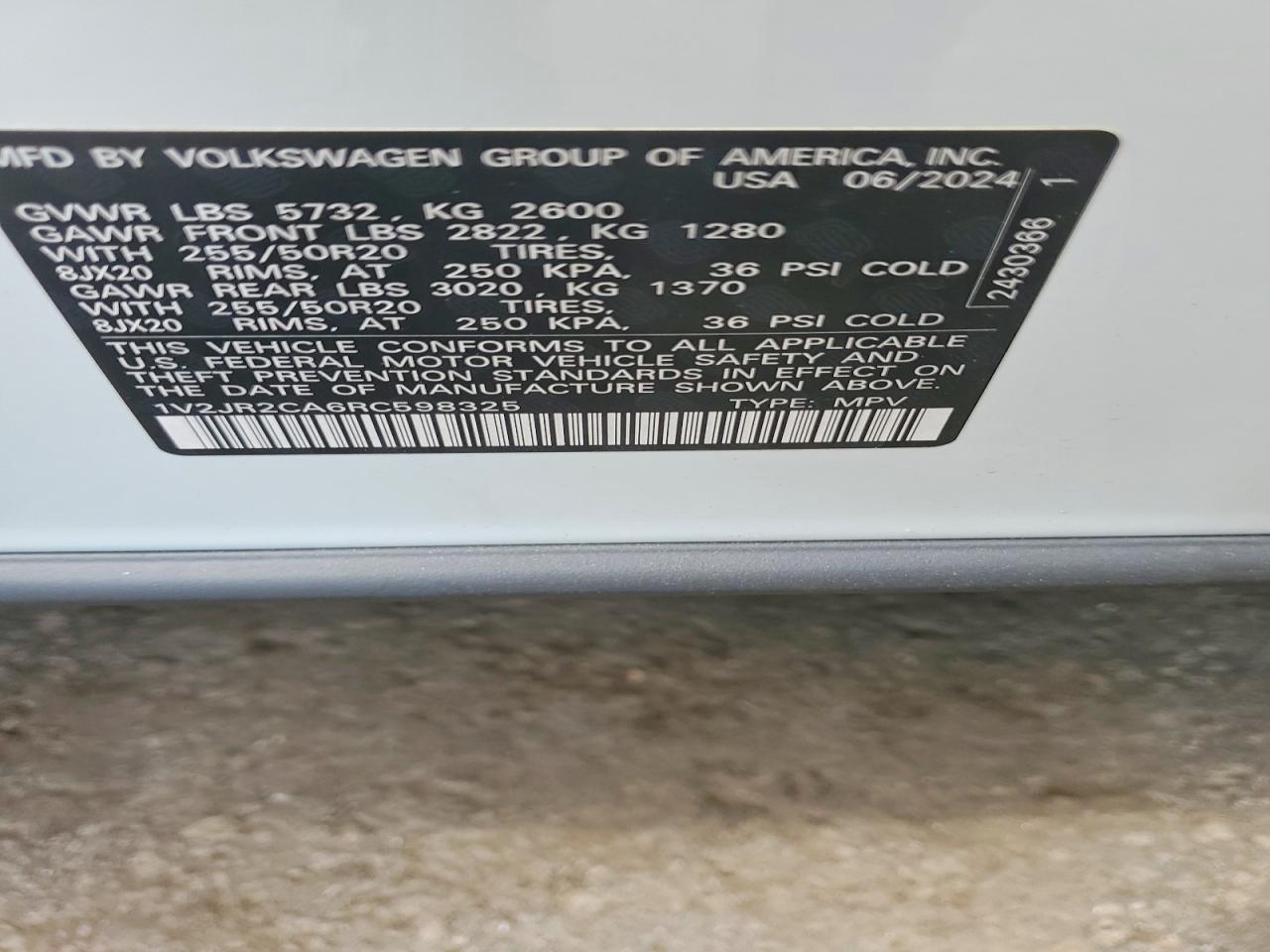 2024 VOLKSWAGEN ATLAS