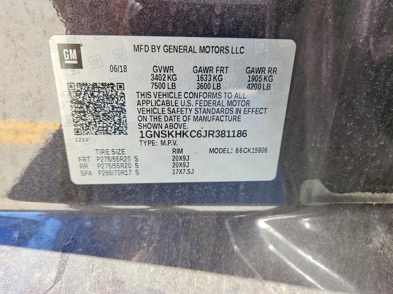 2018 CHEVROLET SUBURBAN