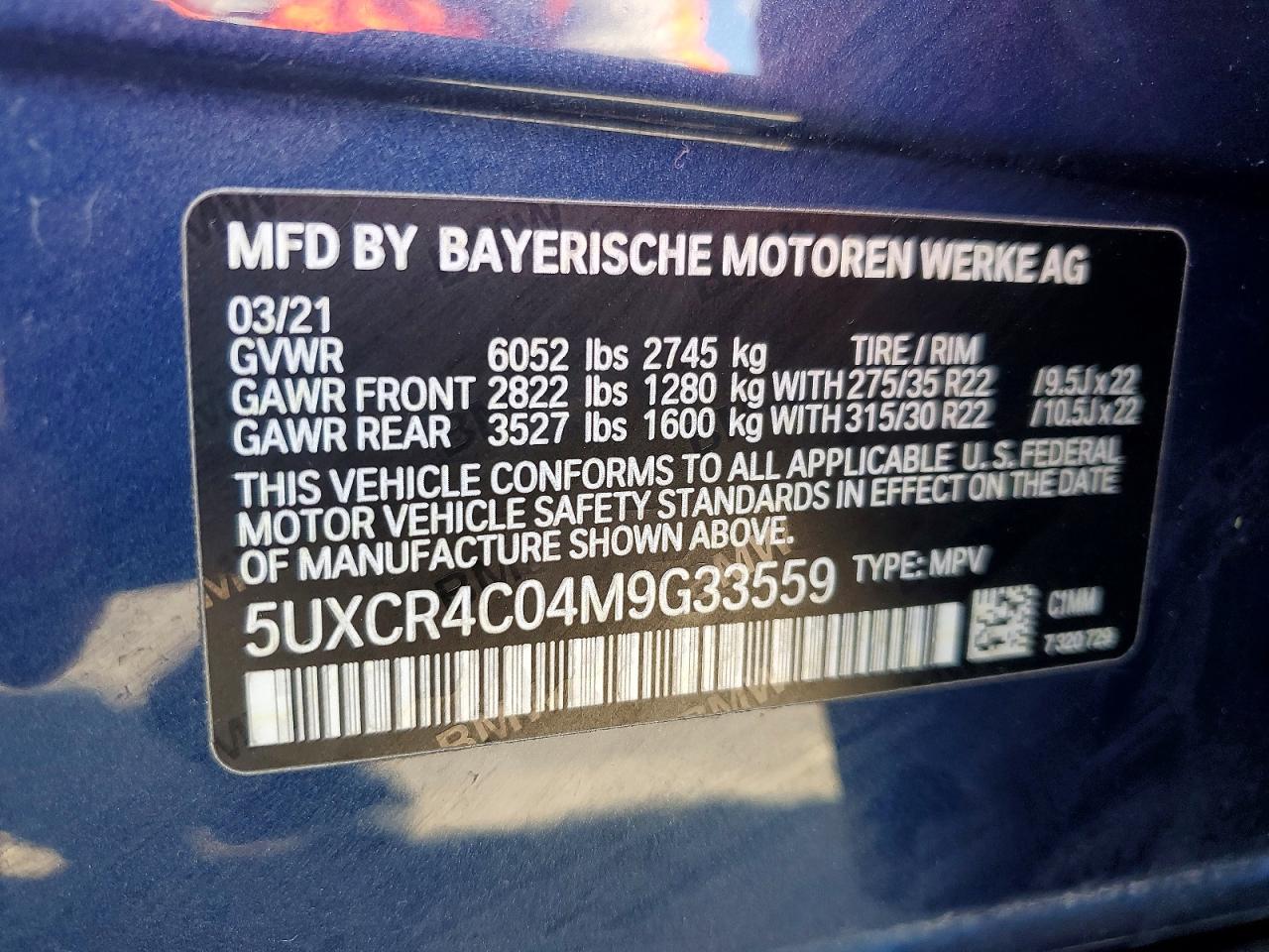2021 BMW X5