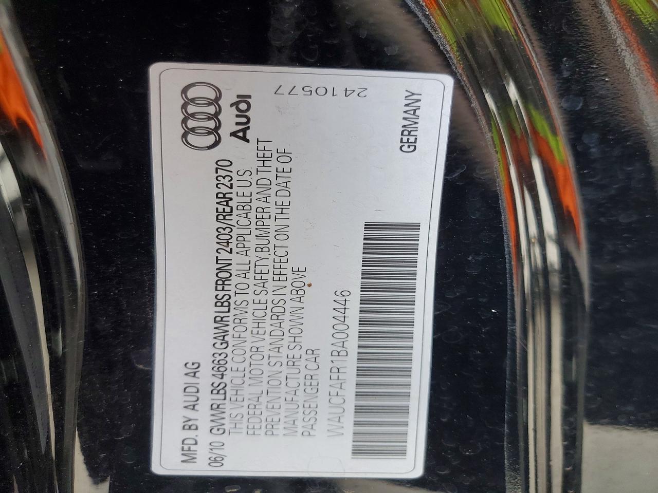2011 AUDI A5
