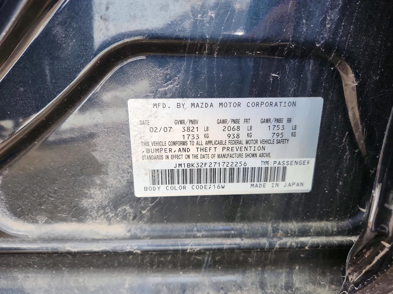 2007 MAZDA 3